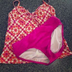 Lands end swim tankini size 6